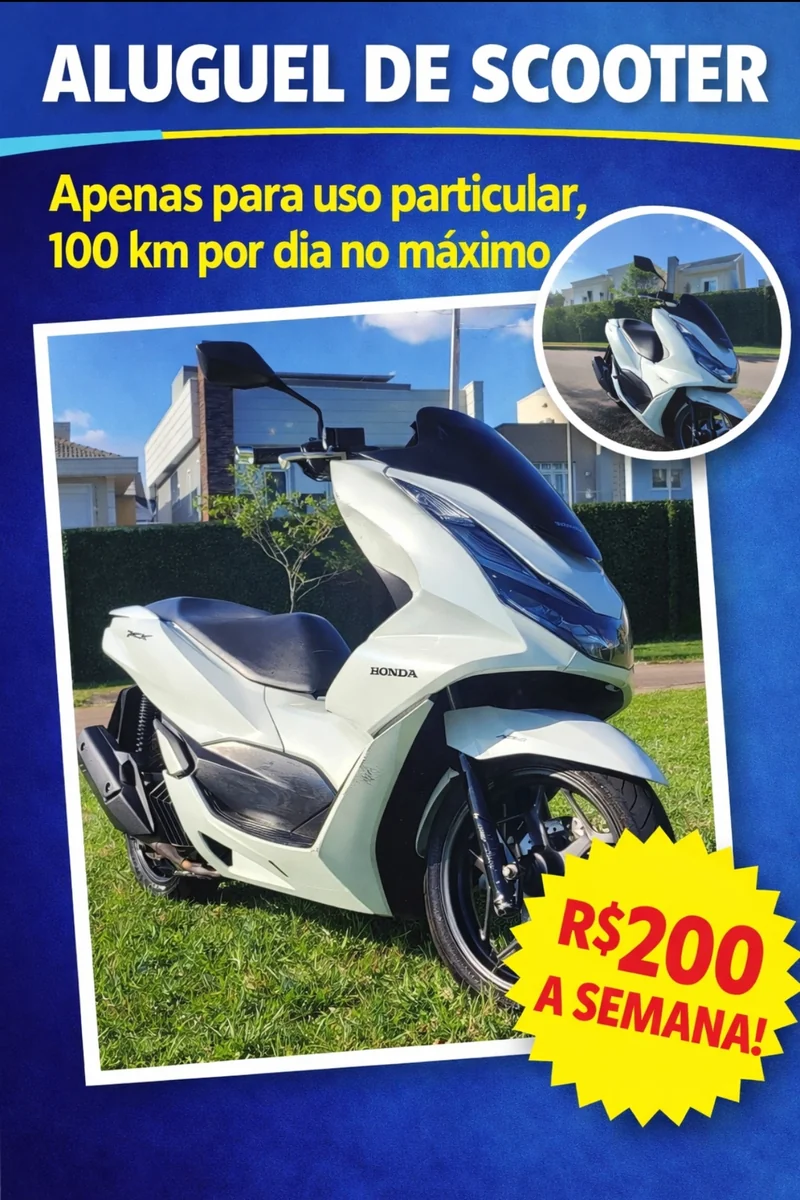 Honda PCX 2023 para alugar em Curitiba - Foto 2