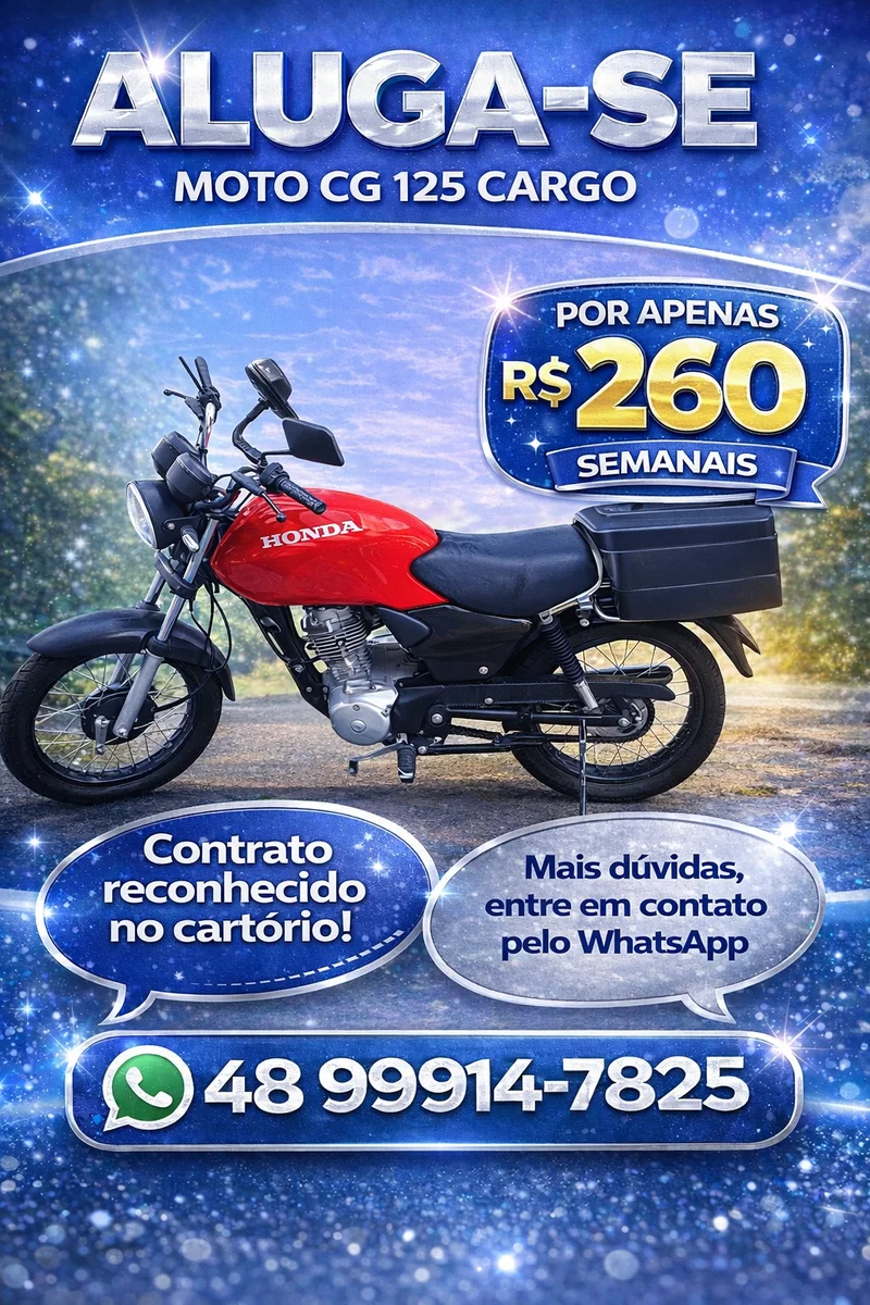 Honda CG 125 CARGO  2006 para alugar em Florianopolis - Foto 1