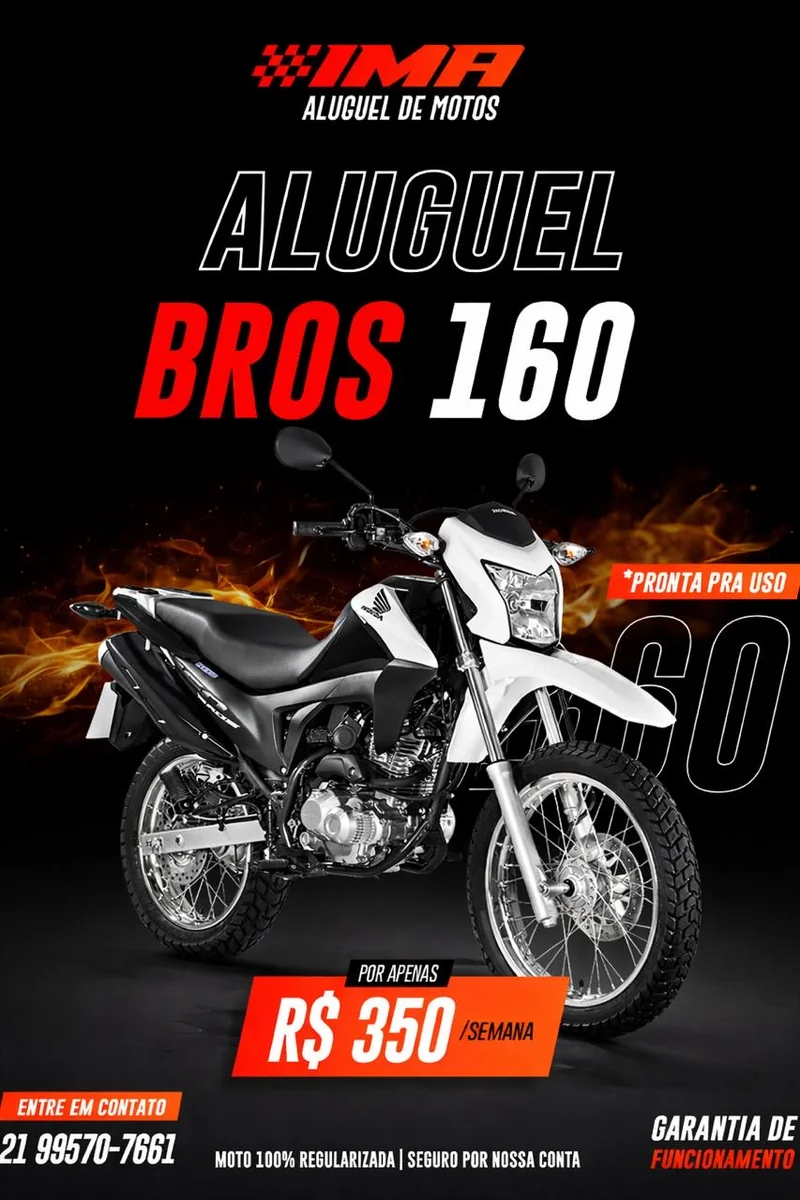 Honda NXR BROS 2018 para alugar em Rio De Janeiro  - Foto 2