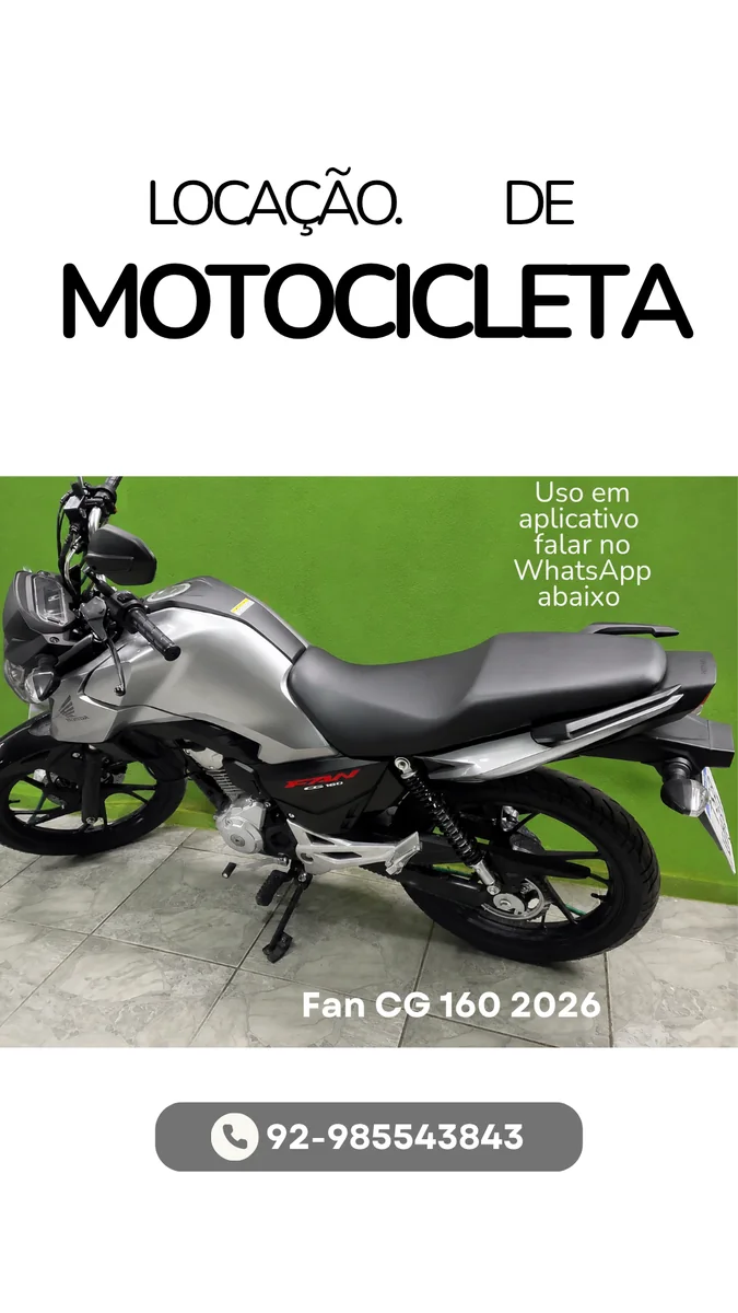 Honda CG 160 2026 para alugar em Manaus  - Foto 1