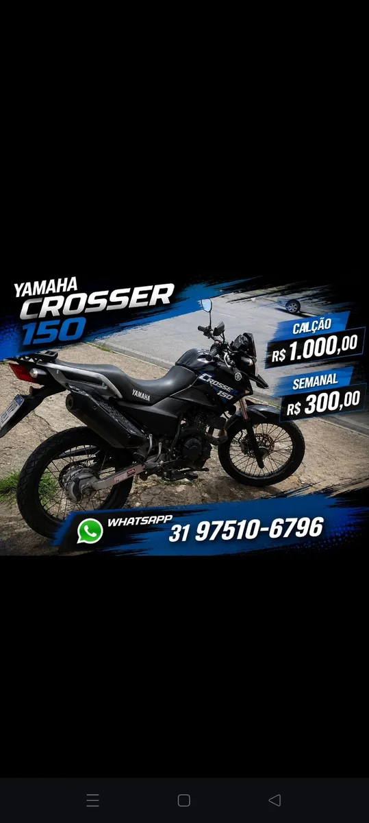 Yamaha CROSSER 2018 para alugar em Contagem - Foto 1