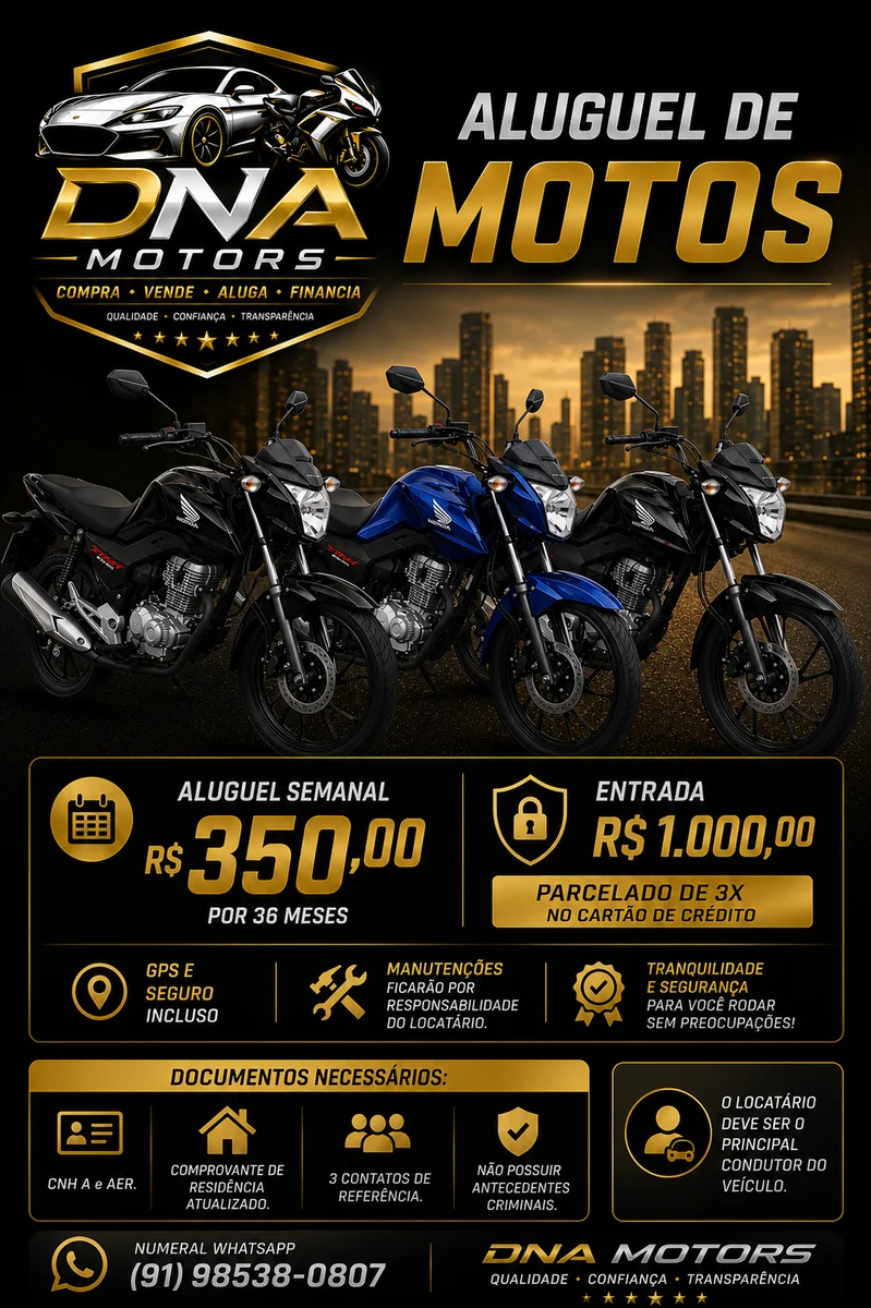 Honda START 160 2025 para alugar em Belém - Foto 6