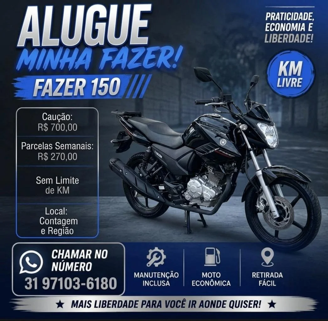 Yamaha FAZER 150 2014 para alugar em Contagem - Foto 1