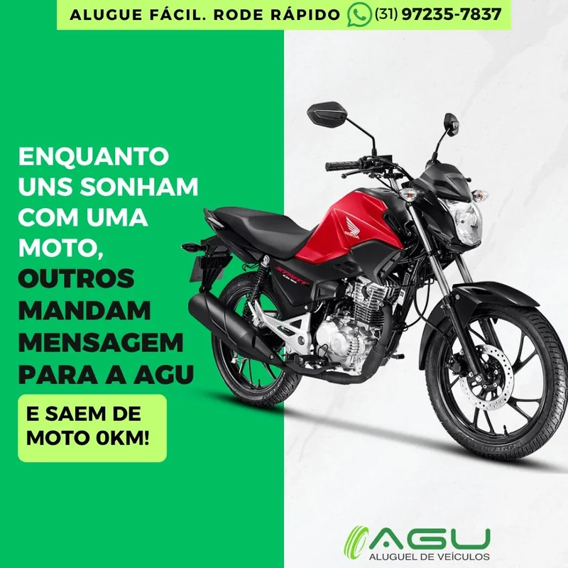 Honda CG START  2025 para alugar em Belo Horizonte - Foto 1