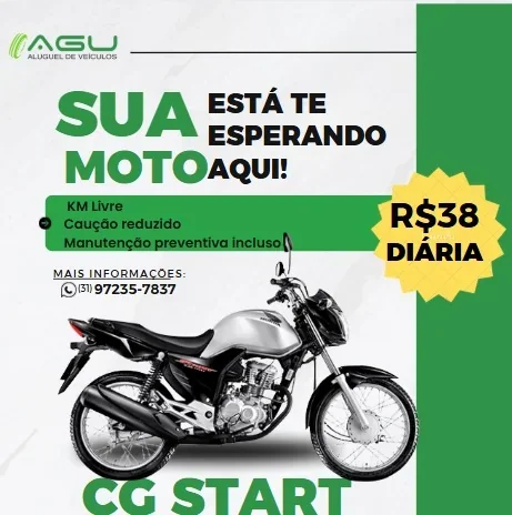 Honda CG START  2025 para alugar em Belo Horizonte - Foto 1